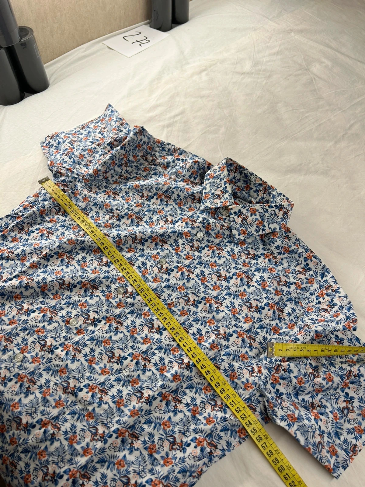 Camisa com estampa floral azul Marvelis tamanho 40 – photo 9